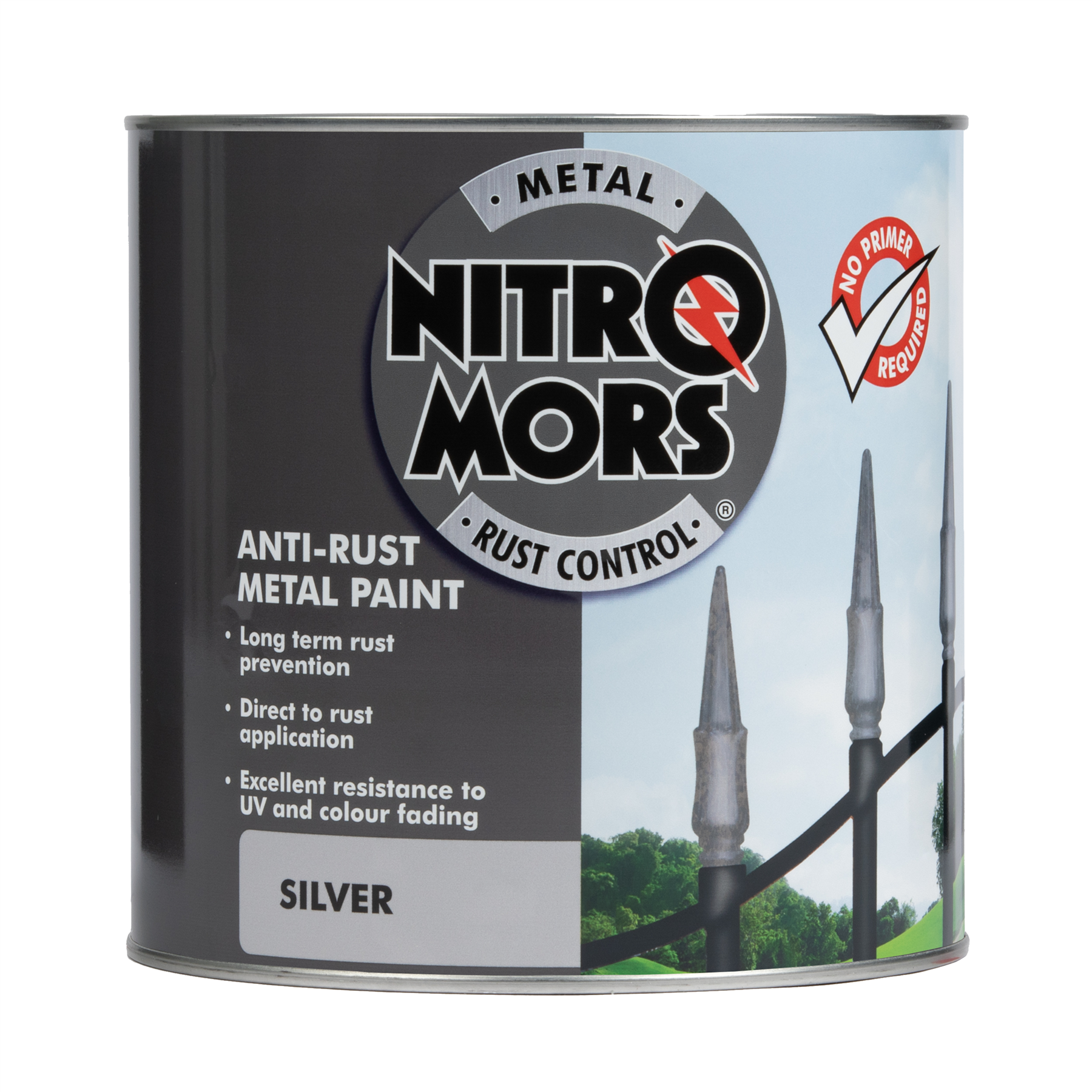 Nitromors Anti- Rust Smooth Metal Paint Silver - Main Image