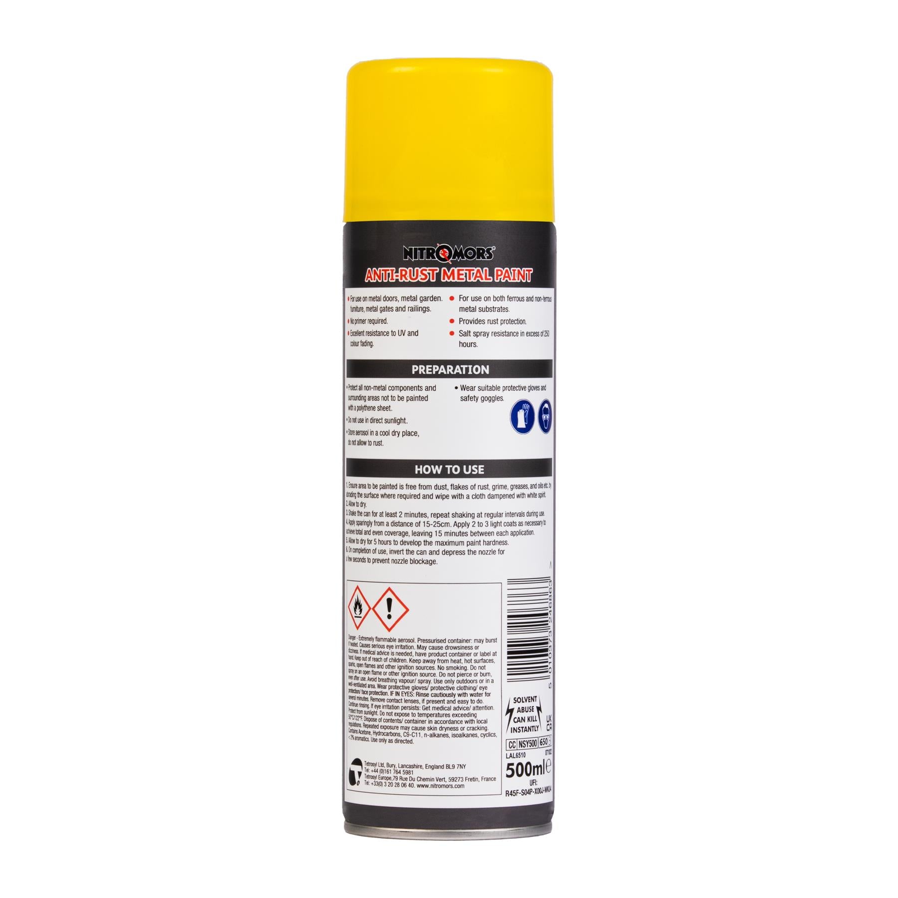 Smooth Finish Metal Paint - White 500ml