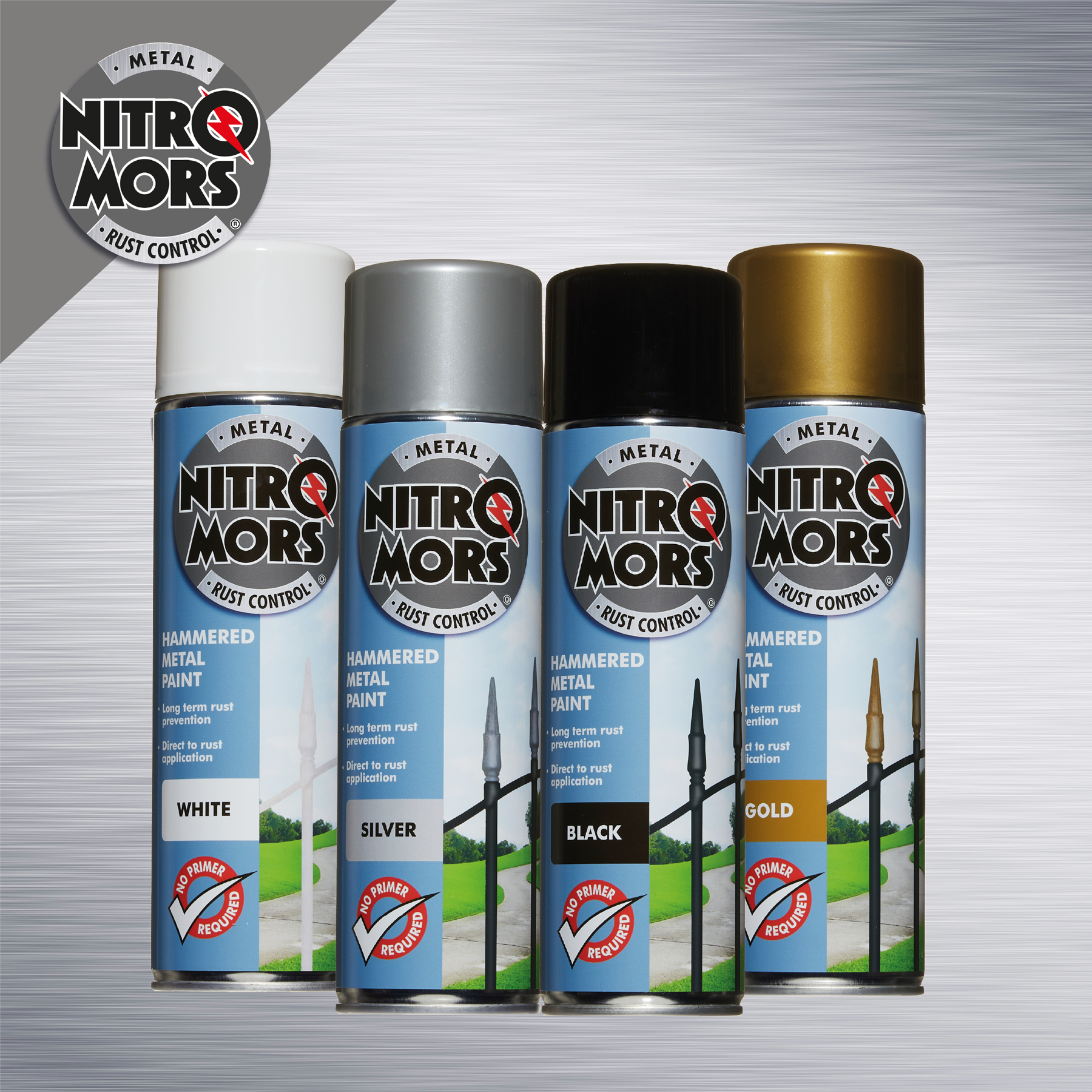 Hammered Finish Metal Paint Silver 500ml – Nitromors